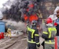 В результате пожара в Магадане уничтожен склад стройматериалов