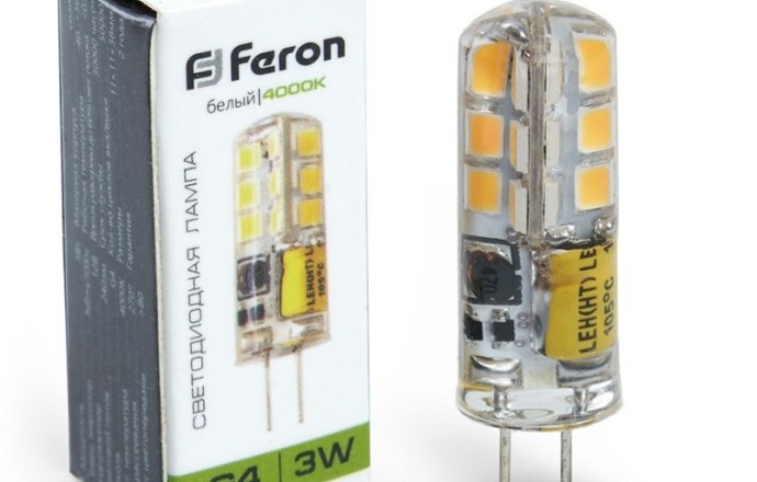 Feron Лампа светодиодная LB-422 G4 3W 4000K